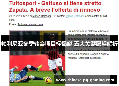 帕利尼亚冬季转会期目标揭晓 五大关键愿望解析